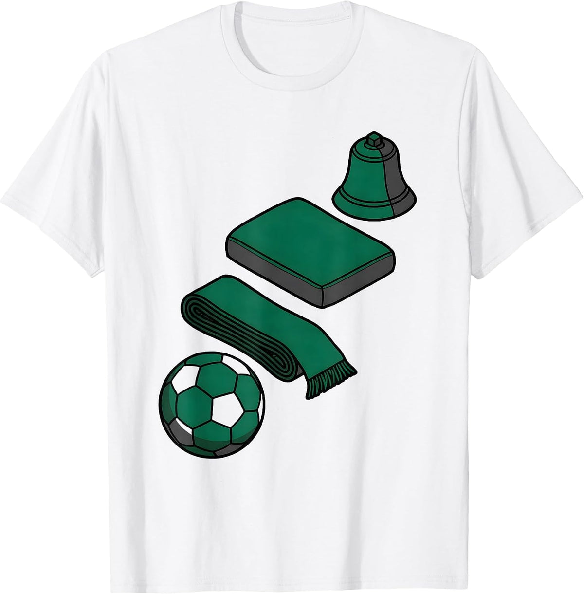 Men's Exploded Game-Day Fan Kit Soccer Mom Stadium Supporter T-Shirt - White