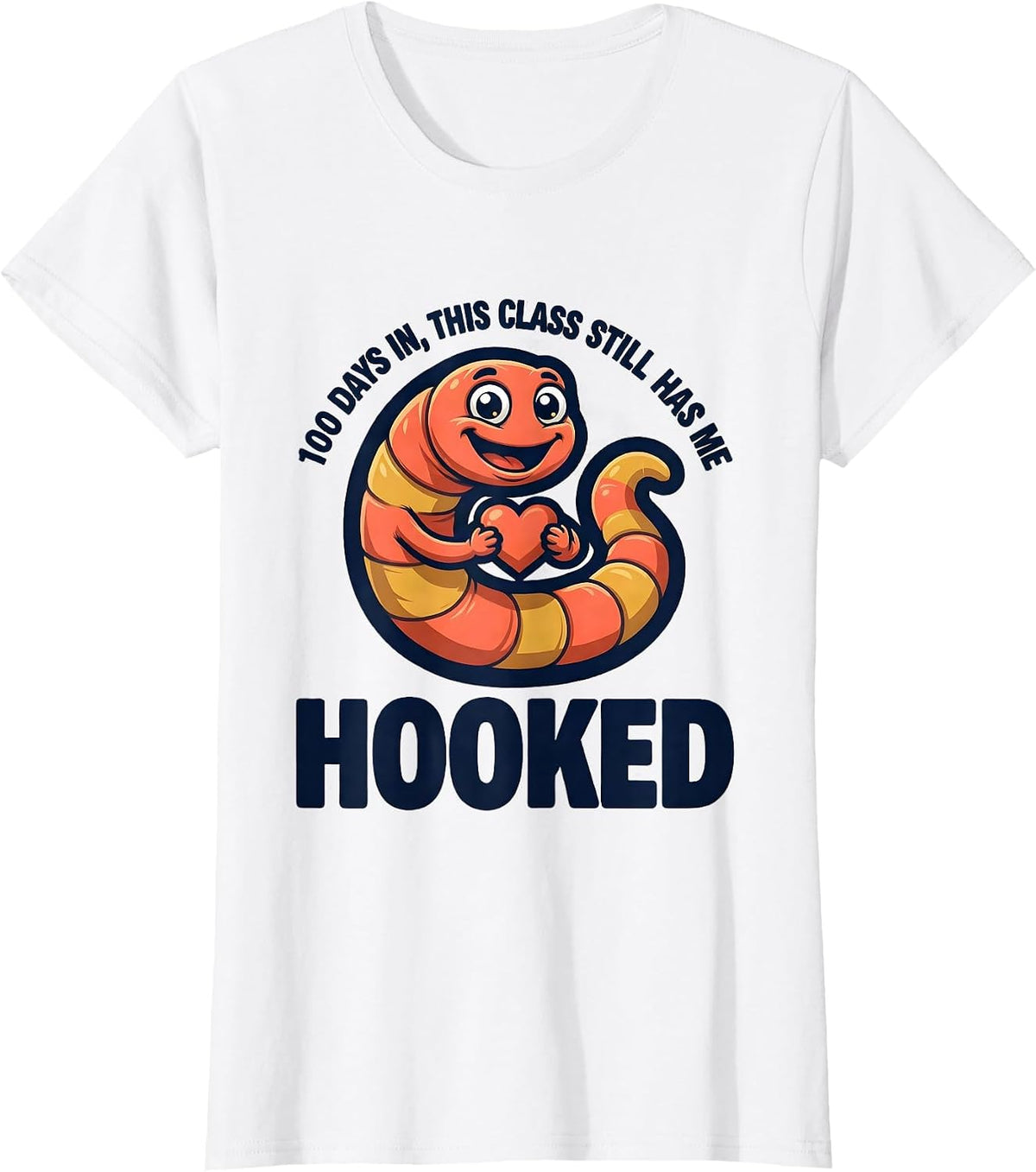 Women's 100 Days In, This Class Still Has Me Hooked Teacher T-Shirt - White