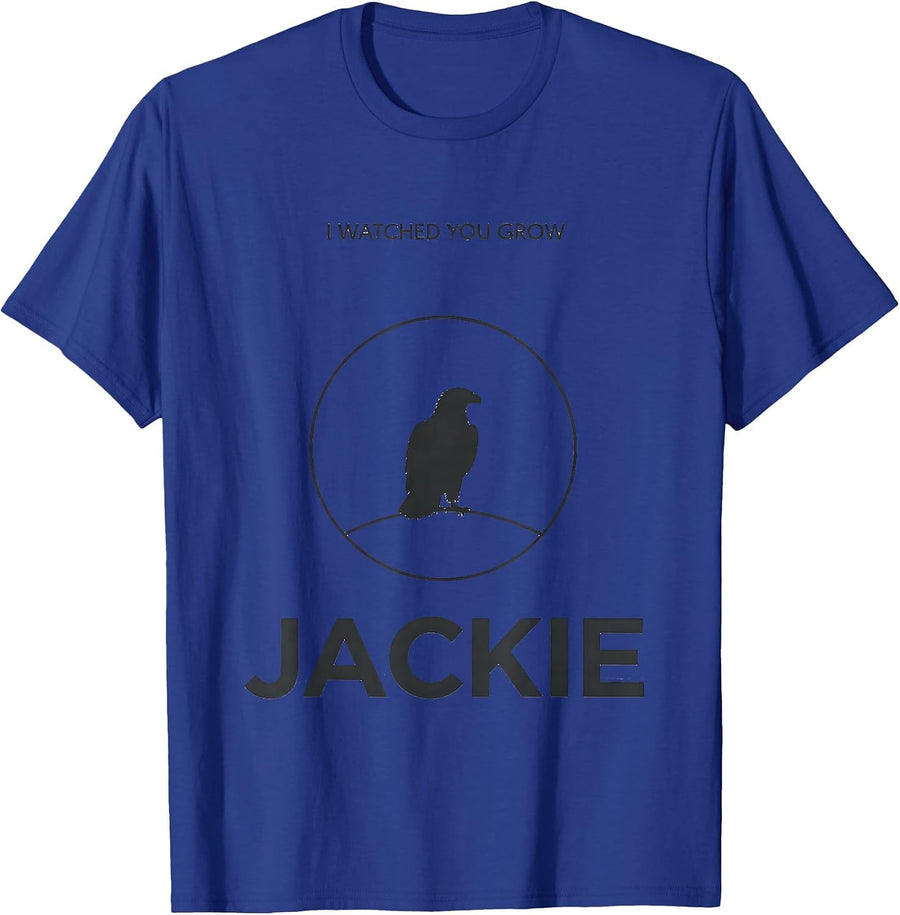 I Watched You Grow Jackie Memorial Tribute Wildlife T-Shirt - Royal Blue
