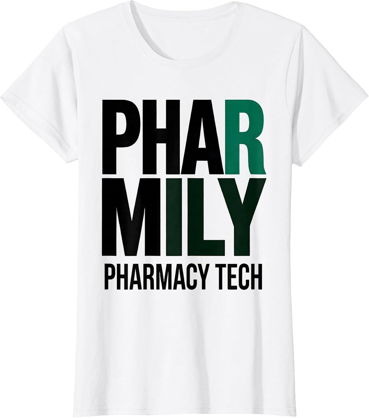 Pharmily Pharmacy Tech Funny Pharmacy Technician Pun T-Shirt - White