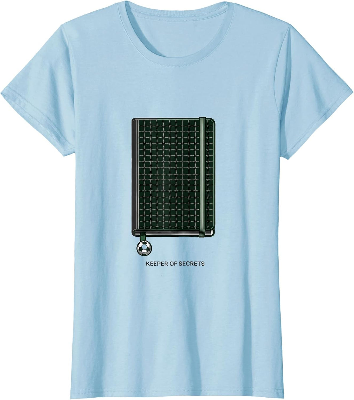 Keeper Of Secrets Minimalist Soccer Player Gift For Kids T-Shirt - Baby Blue