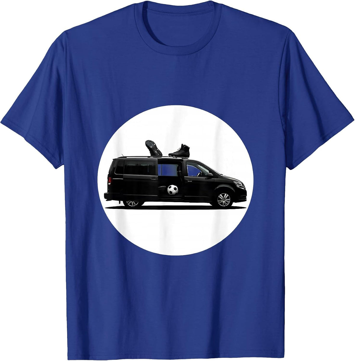Men's Soccer Dad Overloaded Minivan Graphic T-Shirt - Royal Blue