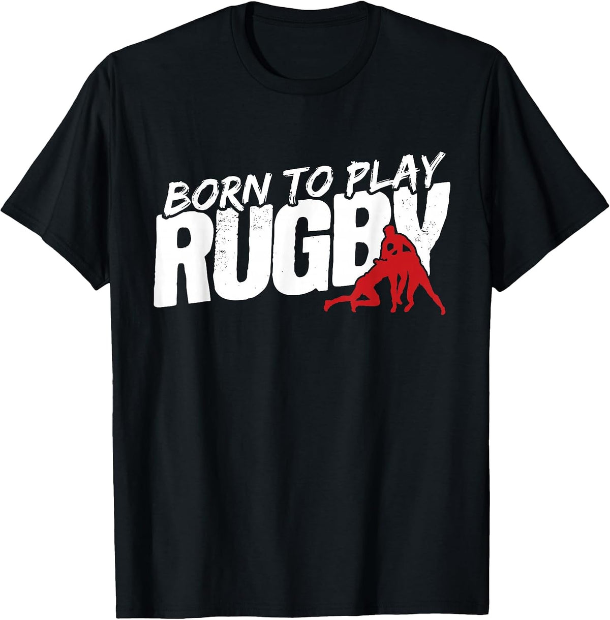 Born to Play Rugby T-Shirt - Black
