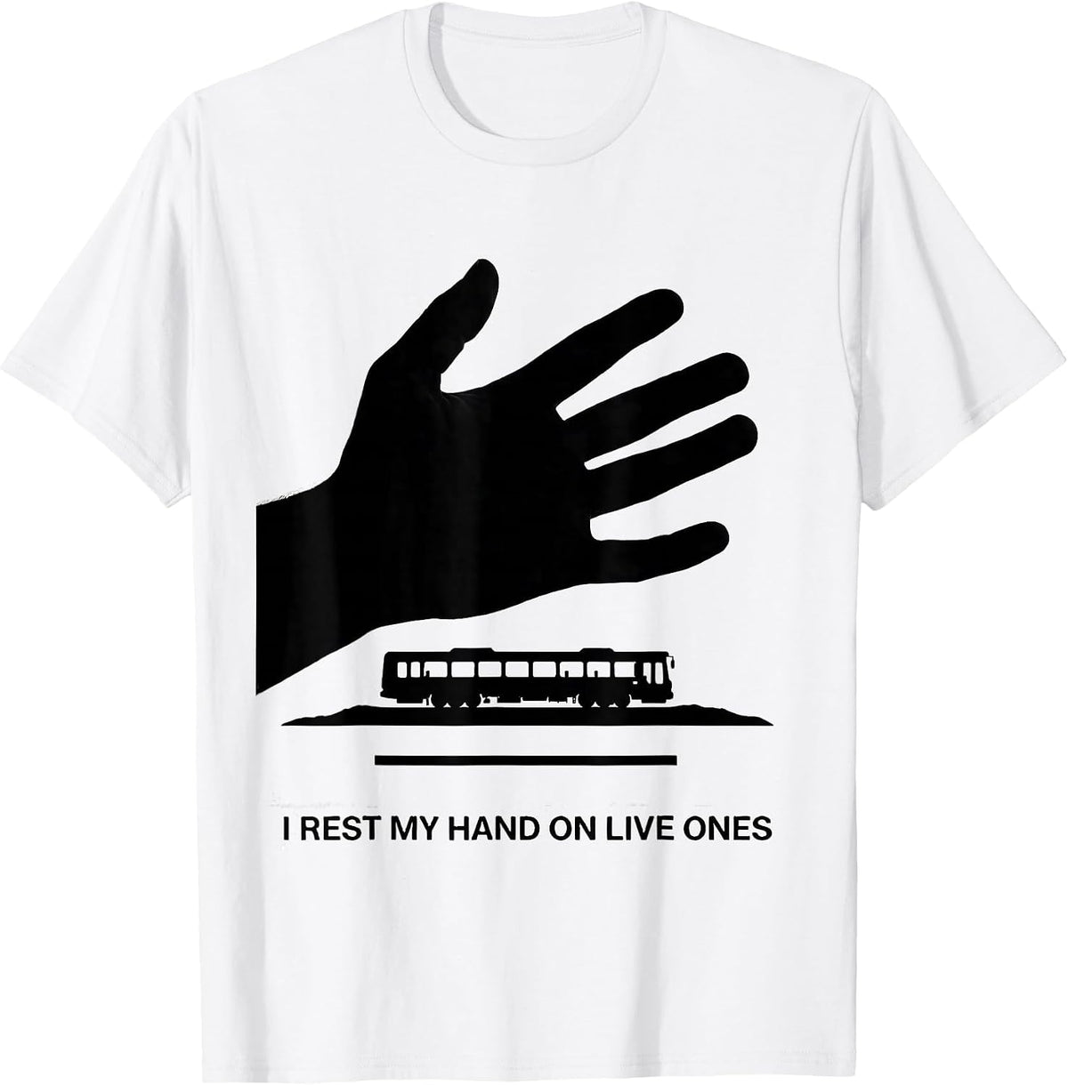 Men's I Rest My Hand On Live Ones Funny Electrician Lineman Gift T-Shirt - White