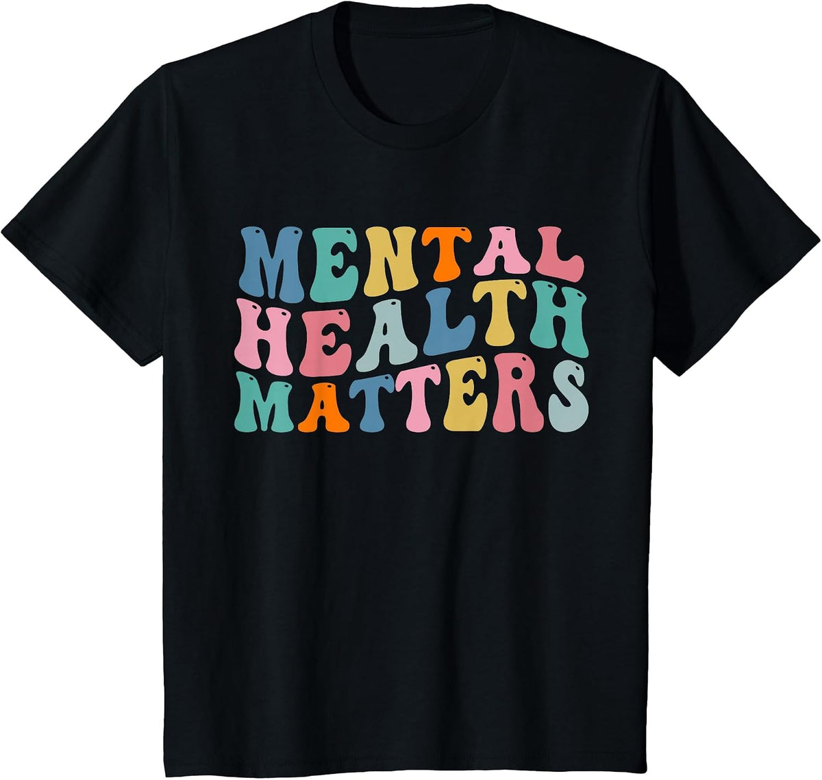 Mental Health Awareness Mental Health Matters T-Shirt - Black