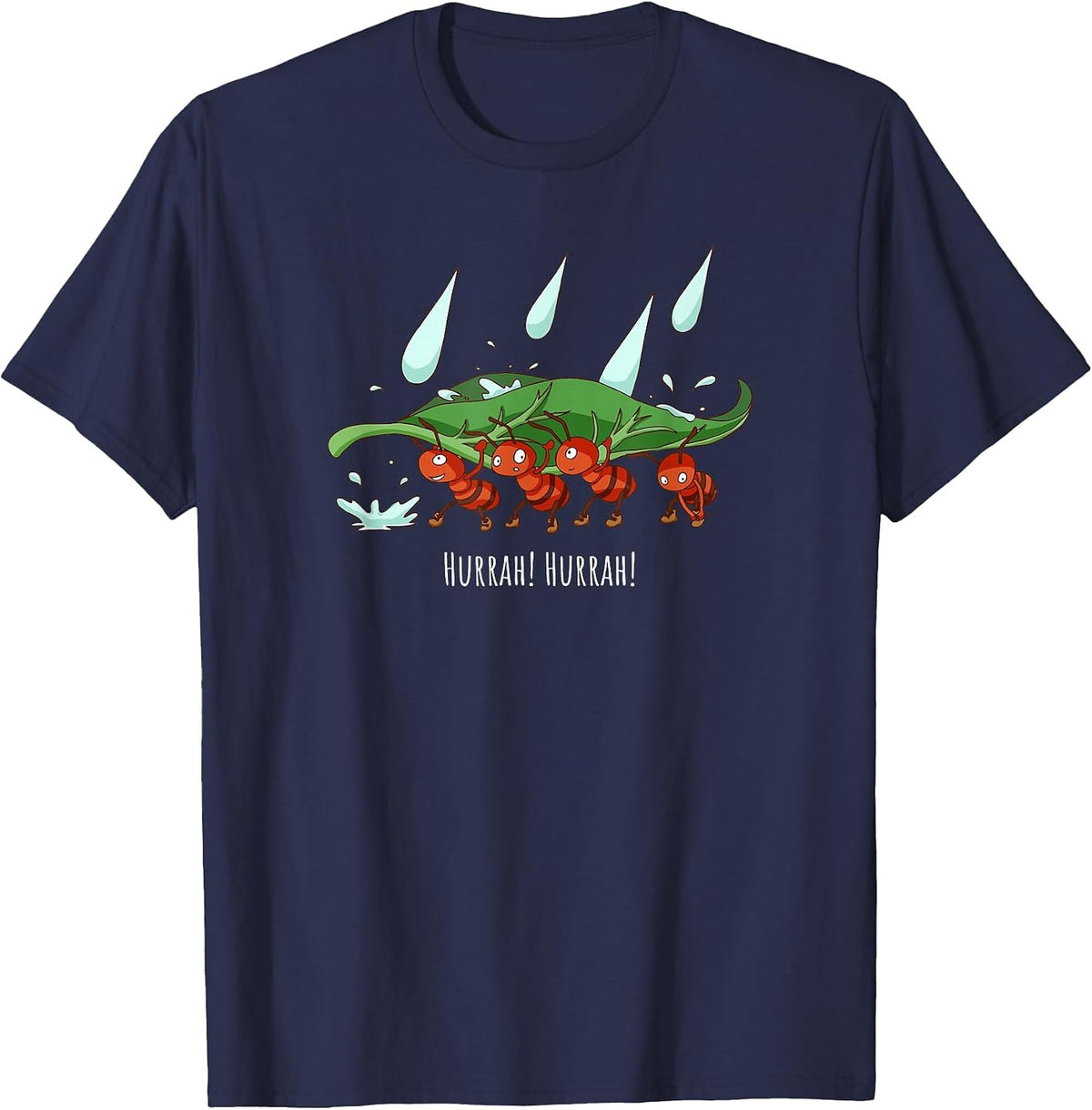 Marching Ants Preschool Teacher The Ants Go March T-Shirt - Navy Blue