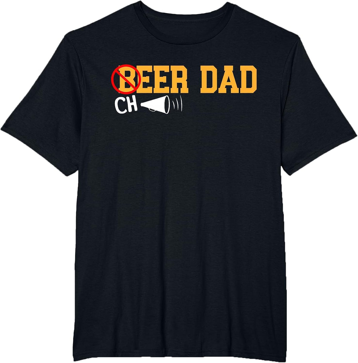 Cheerleader Dad Beer Cheerleading Cheer Dad T-Shirt - Black