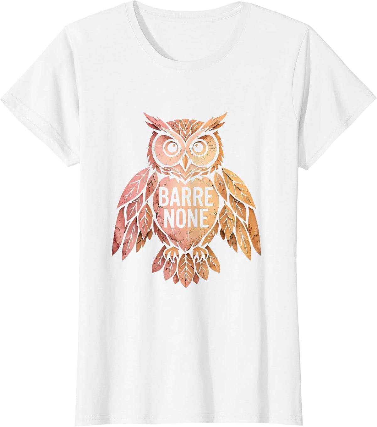 Women's Barre None Balletcore Fashion Inspirational Design T-Shirt - White