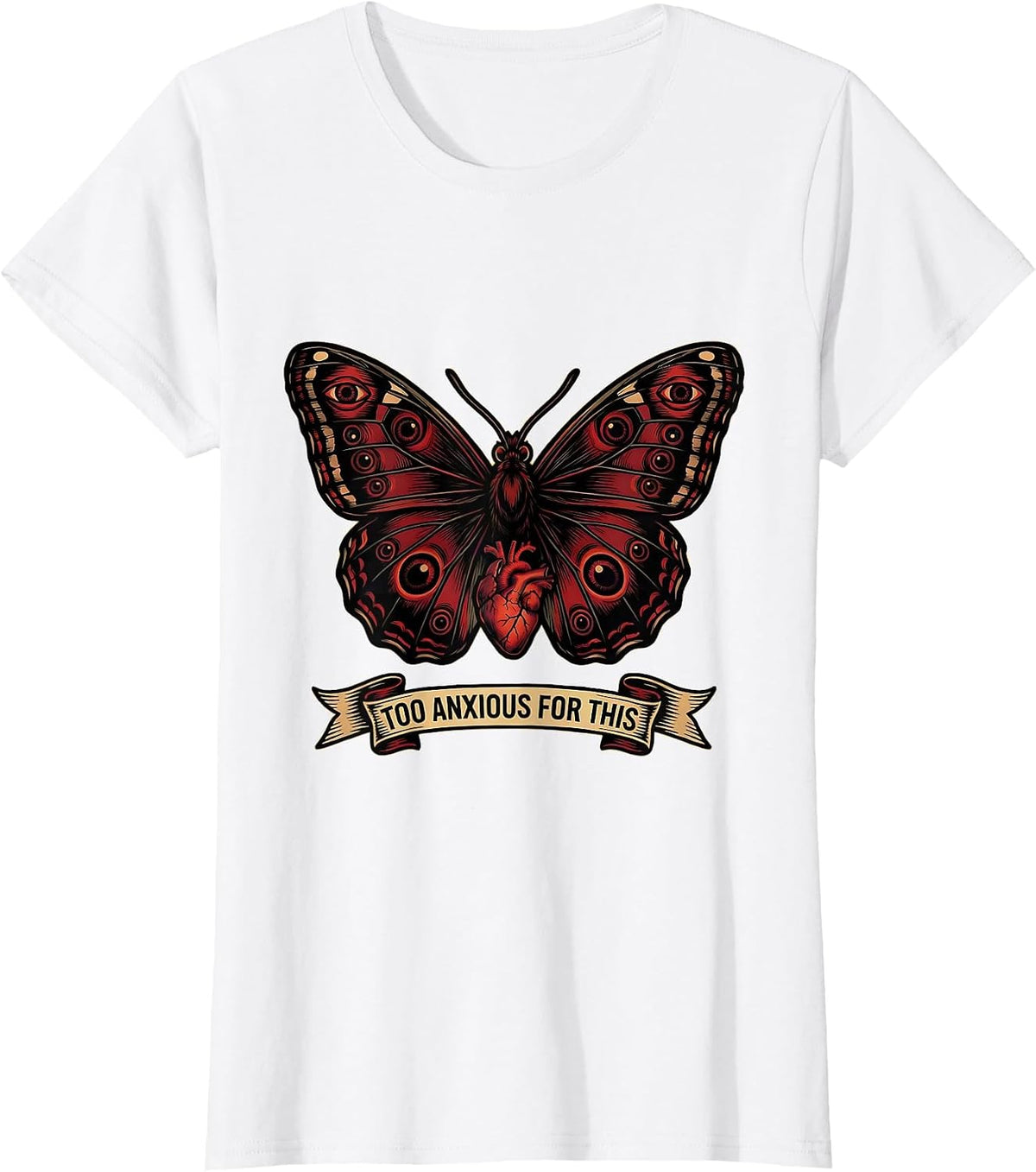 Too Anxious For This Mental Health Awareness Design T-Shirt - White