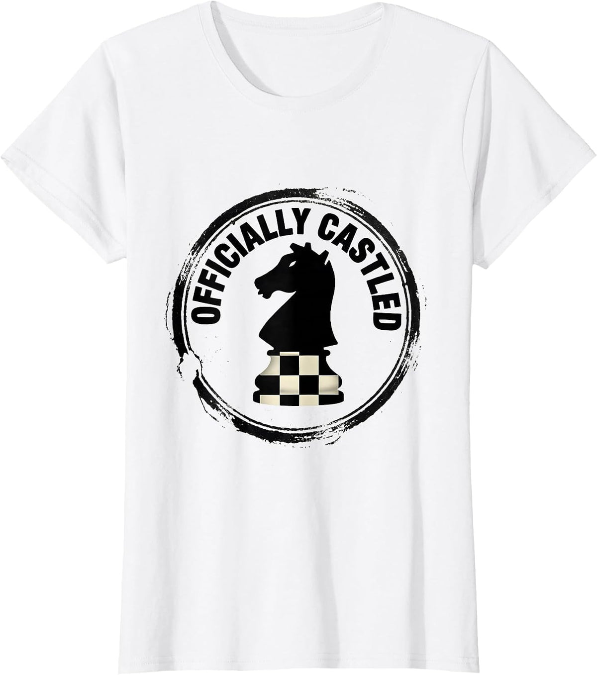 Officially Castled Funny Chess Player Gift Chess Lover Humor T-Shirt - White