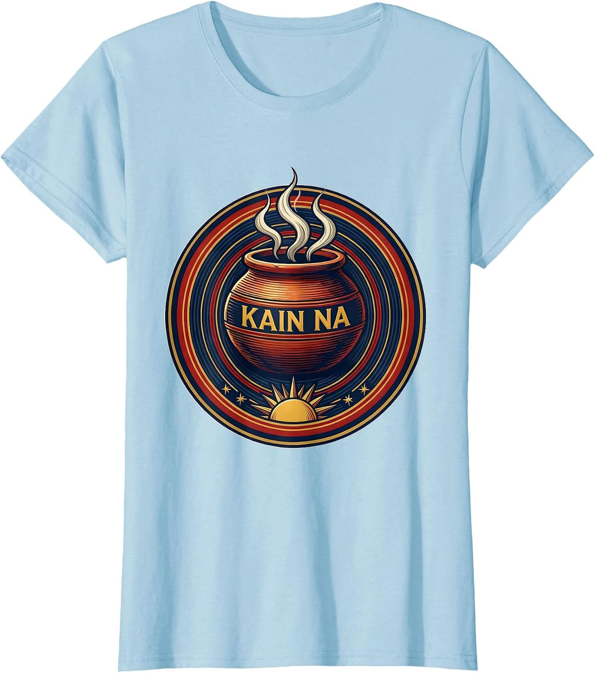Kain Na Filipino Heritage Pride Pinoy Humor T-Shirt - Baby Blue
