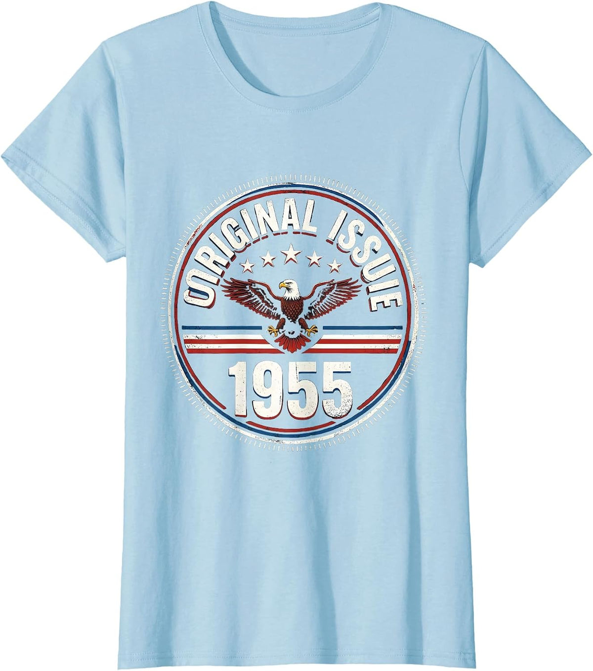 Women's Original Issue 1955 Vintage Stamp 71st Birthday Gift Men T-Shirt - Baby Blue