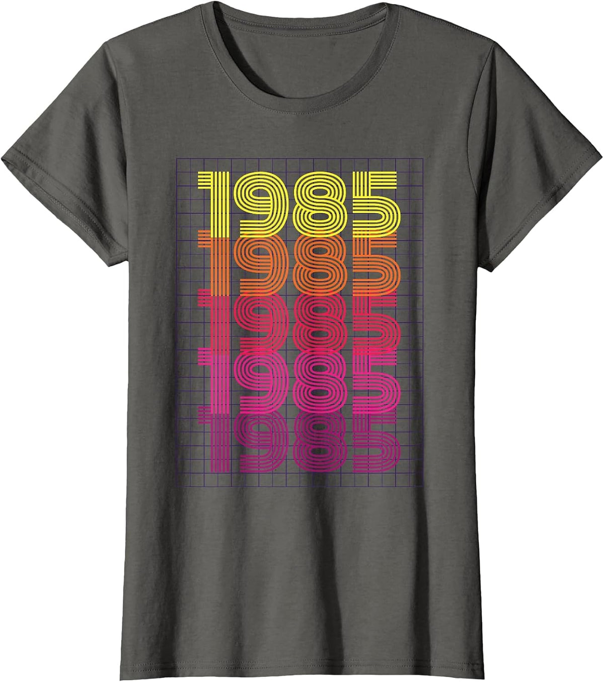 1985 Birthday T-Shirt - Asphalt Grey