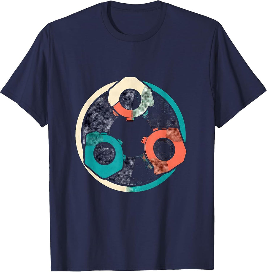Rehab Team Badge PT OT SLP Workplace Pride T-Shirt - Navy Blue