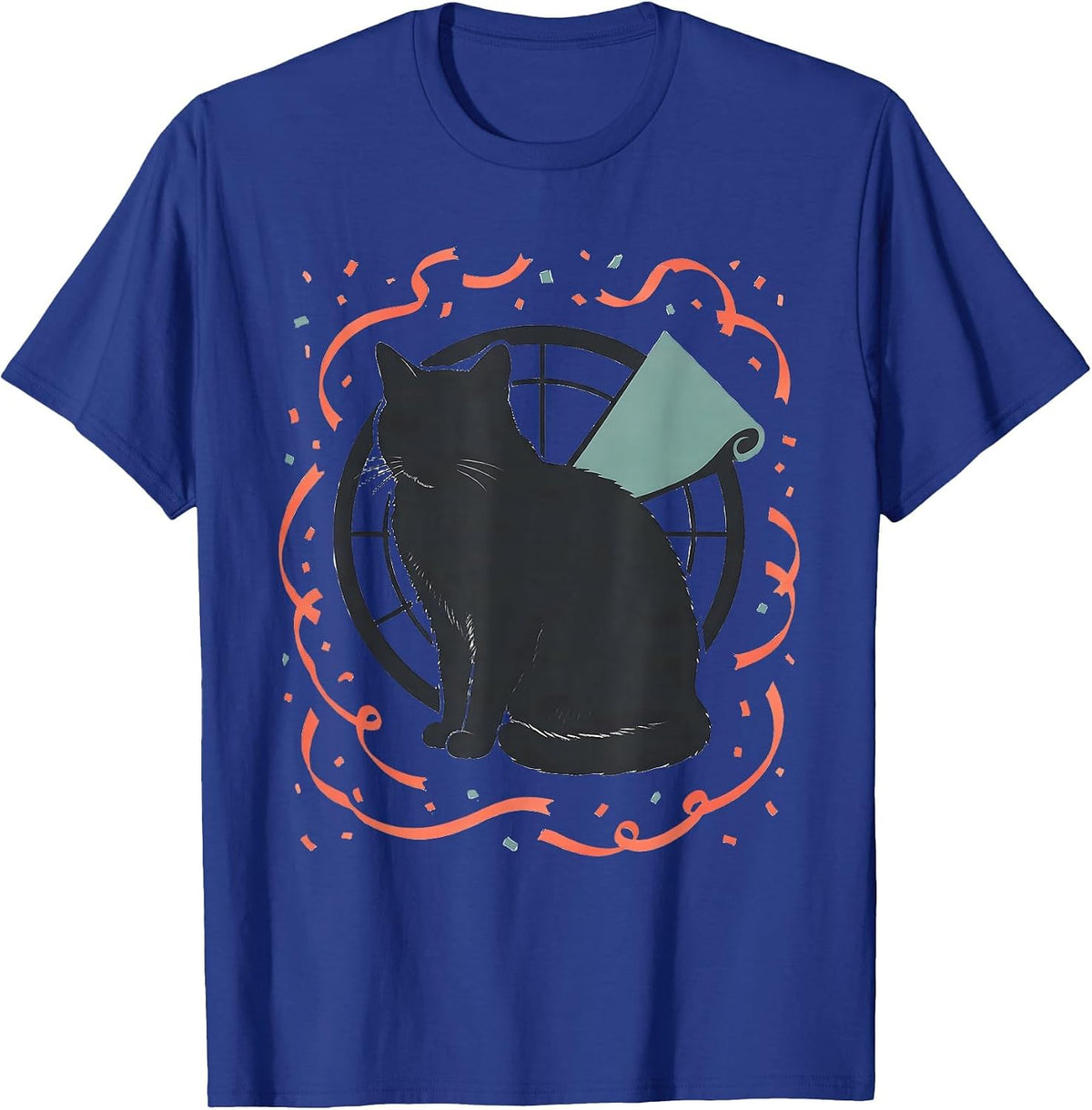 Lazy Cat Calendar New Year Humor Gift T-Shirt - Royal Blue