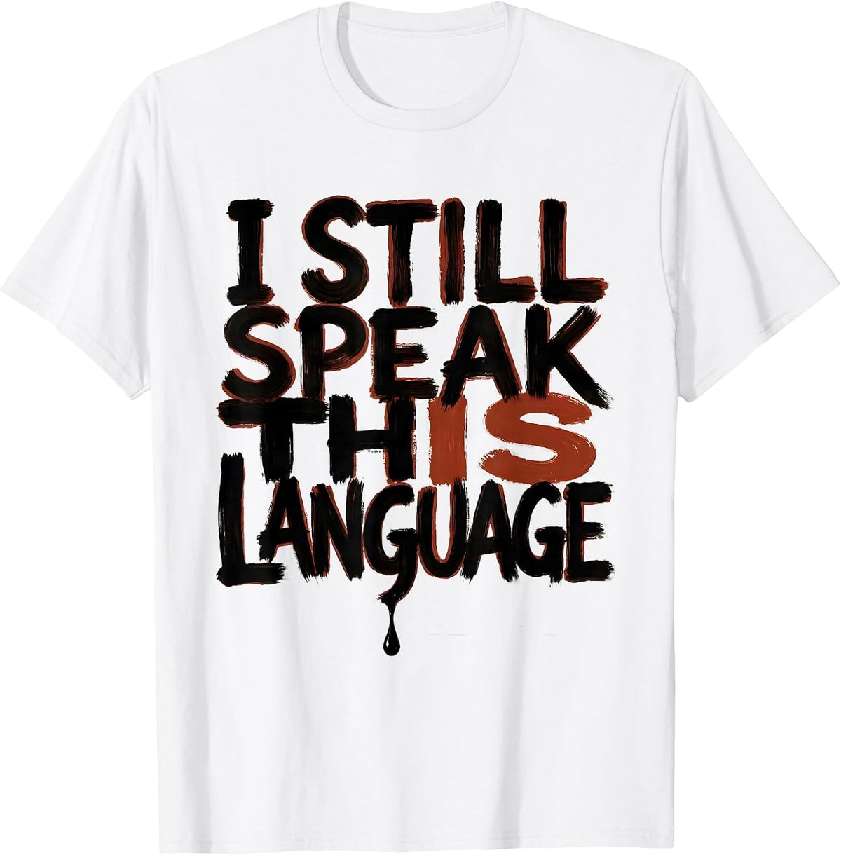 Men's I Still Speak This Language Urban Nostalgic Hip Hop Rap T-Shirt - White