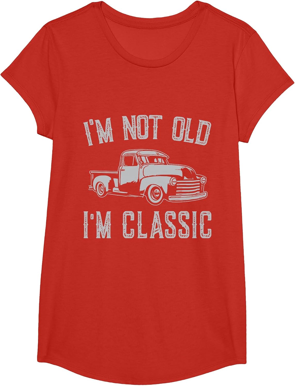 I'm Not Old I'm Classic Funny Car Fathers Day Vintage T-Shirt - Girls Red