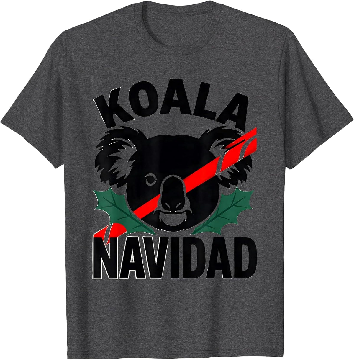Men's Koala Navidad Funny Koala Lover Christmas Pun Gift T-Shirt - Dark Heather Grey