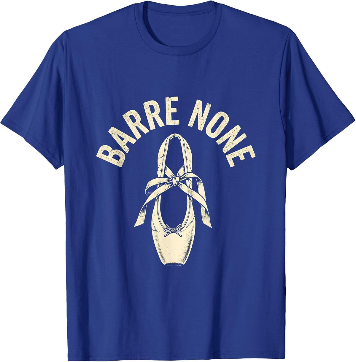 Barre None Balletcore Fashion Design T-Shirt - Royal Blue