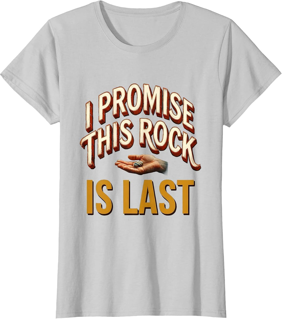 I Promise This Rock Is Last Funny Rock Collector Geologist T-Shirt - Silver Grey