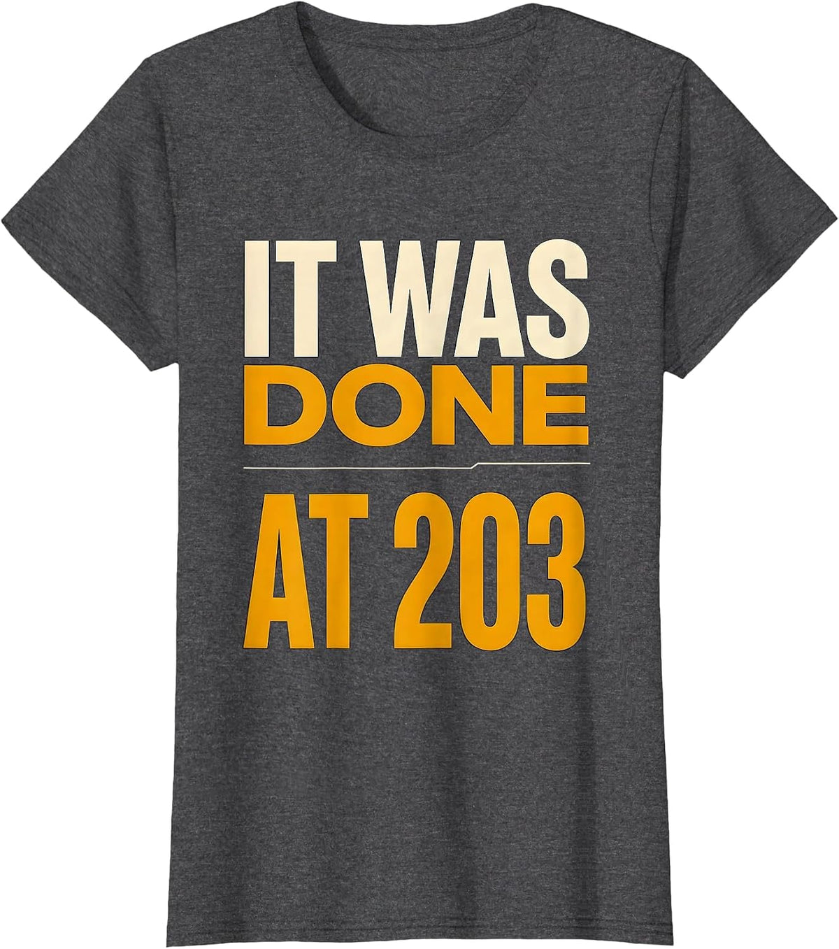 Women's It Was Done At 203 Funny BBQ Grill Grilling Dad Pulled Pork T-Shirt - Dark Heather Grey