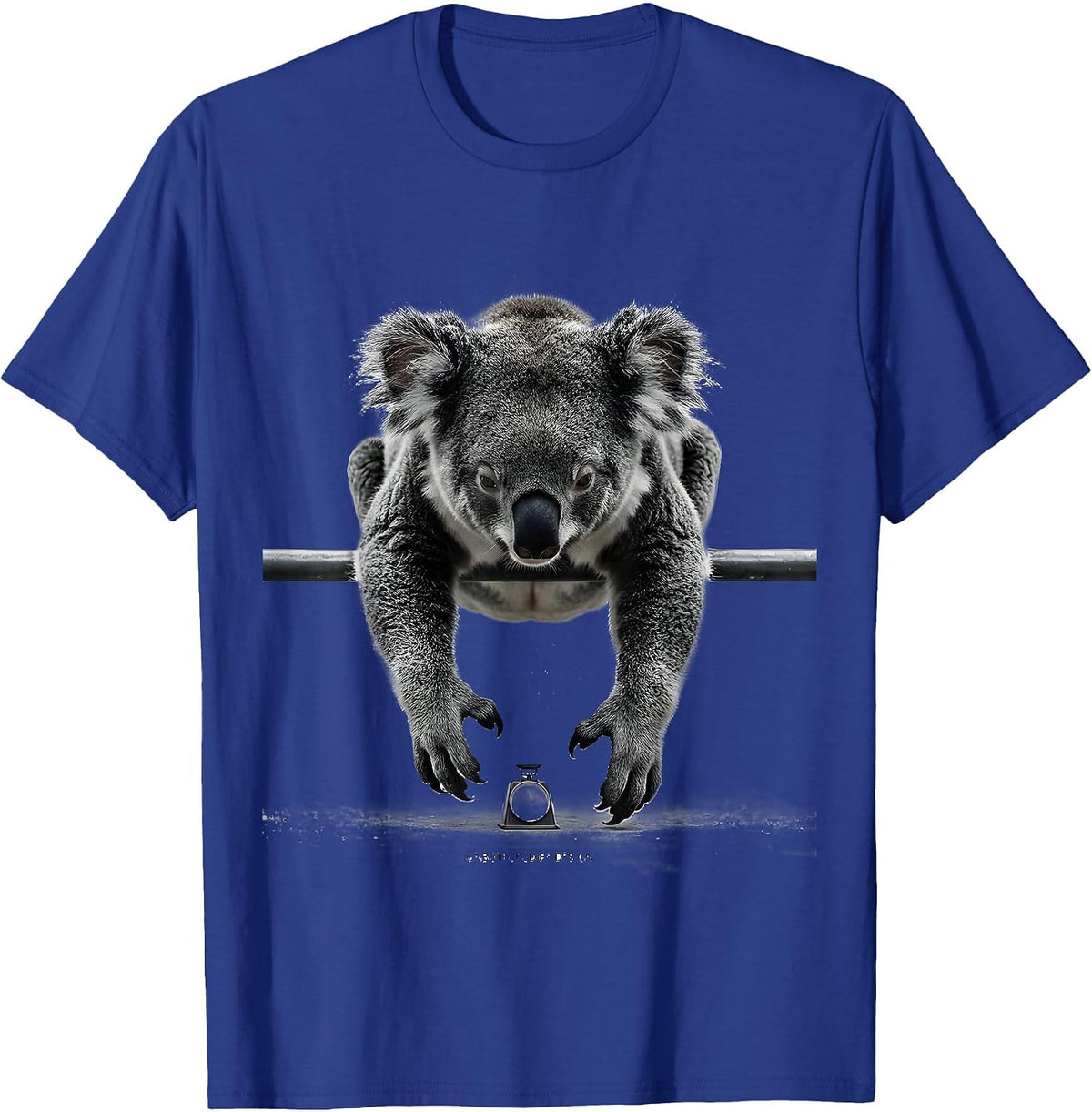 Men's Unbothered By Design Funny Koala Lover Animal Humor T-Shirt - Royal Blue