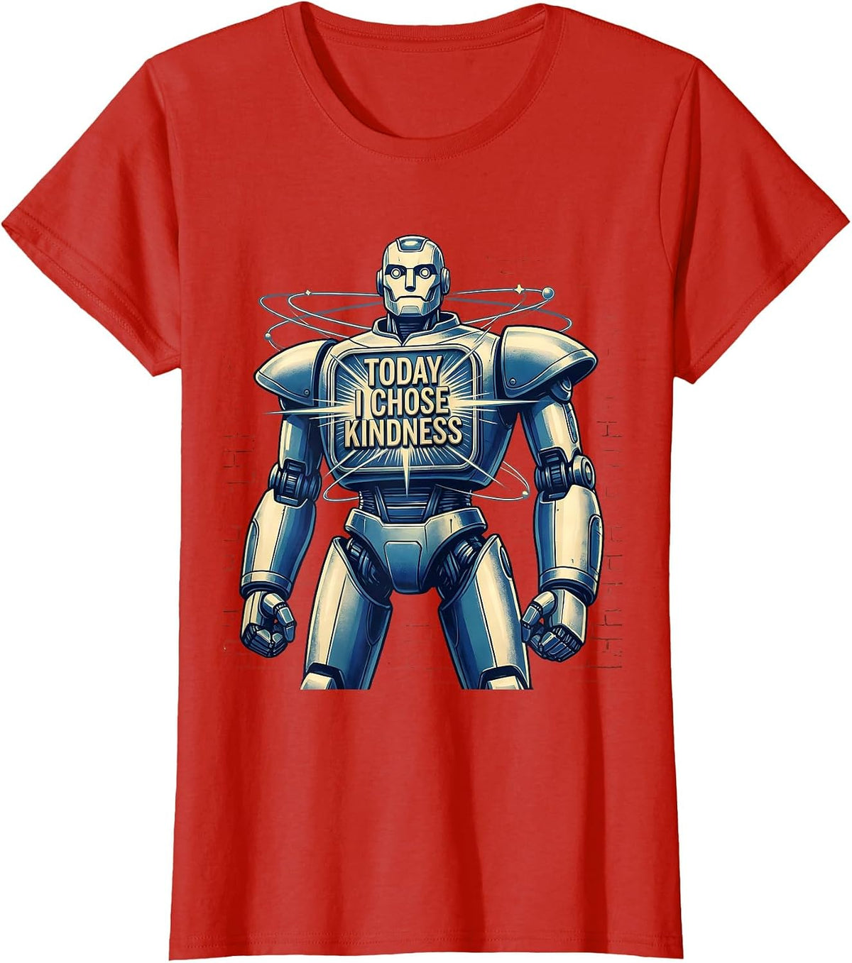 Today I Chose Kindness Positive Mindset Design T-Shirt - Red