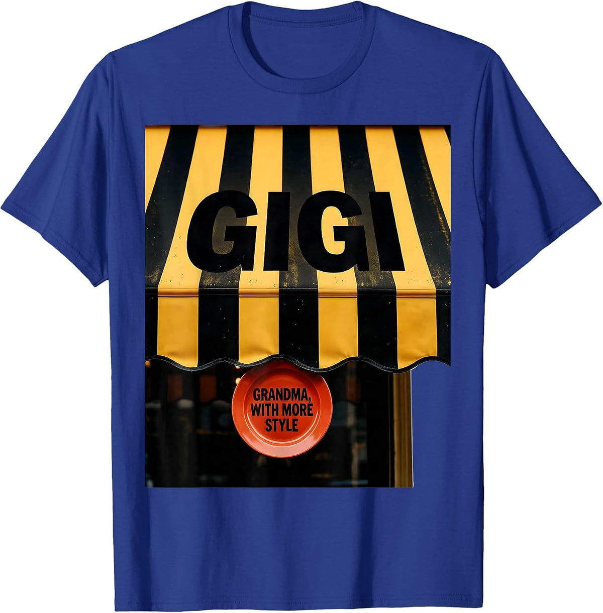 Men's Gigi Grandma With More Style Funny Grandmother Gift T-Shirt - Royal Blue