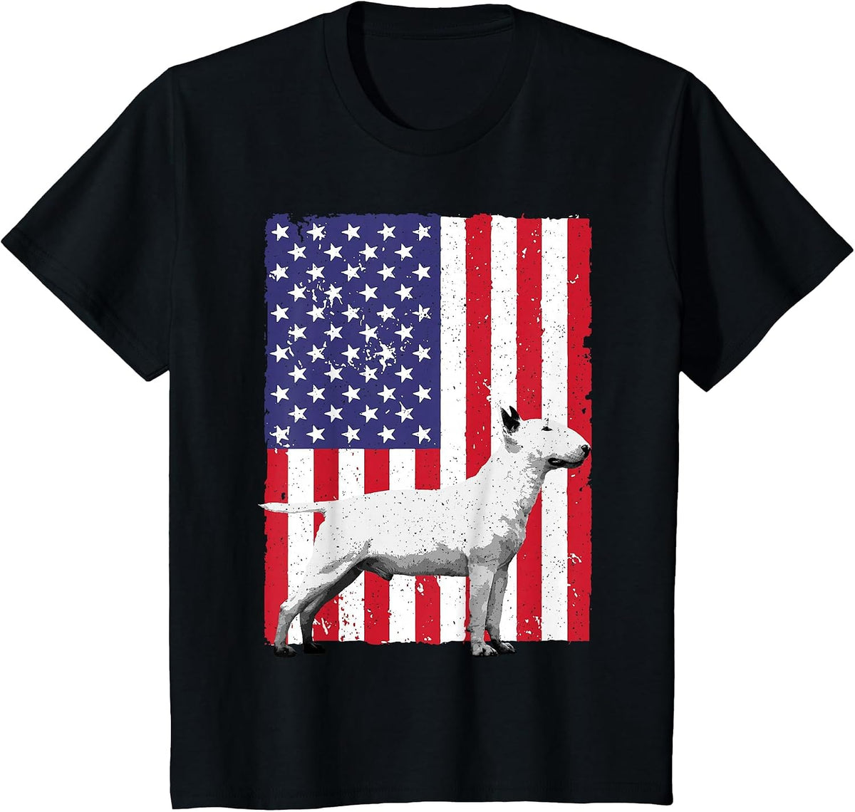 Cool Bull Terrier Art for Men Women English Bull Terrier T-Shirt - Black