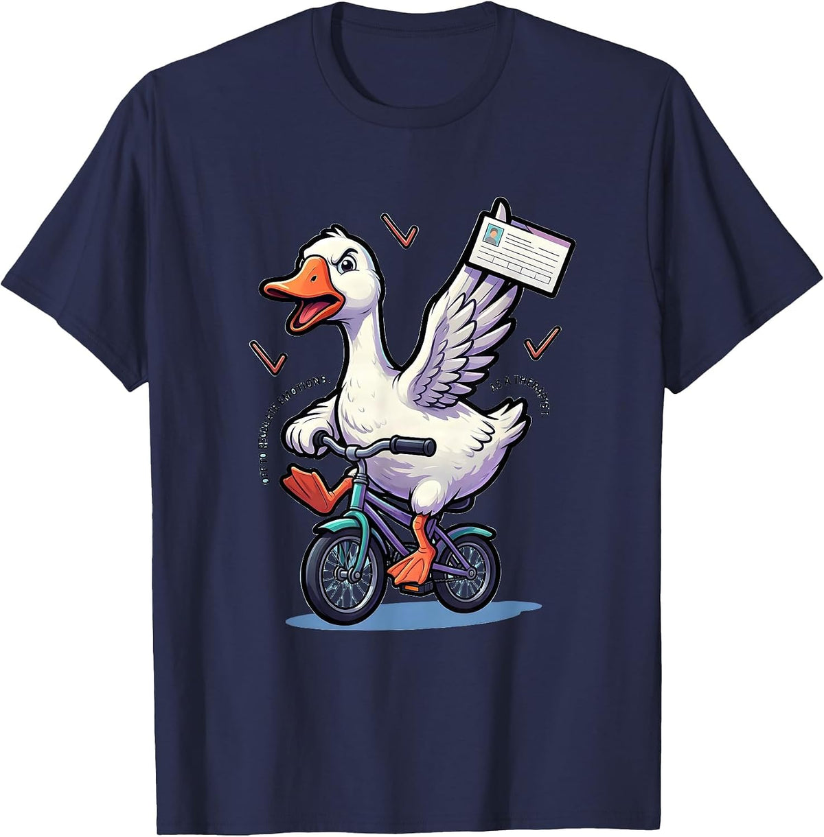 Men's Off To Regulate Emotions As A Therapist Funny T-Shirt - Navy Blue