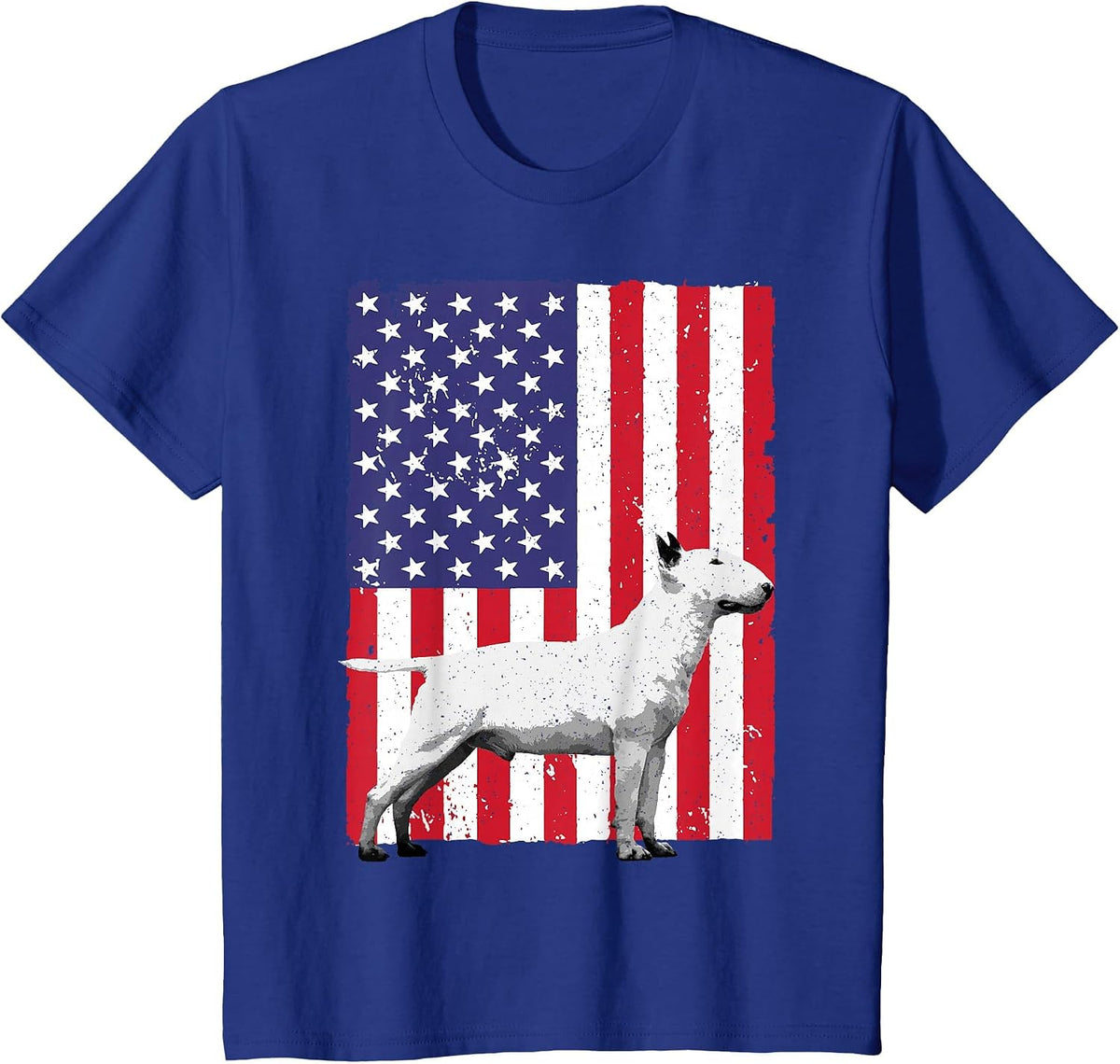 Cool Bull Terrier Art for Men Women English Bull Terrier T-Shirt - Royal Blue