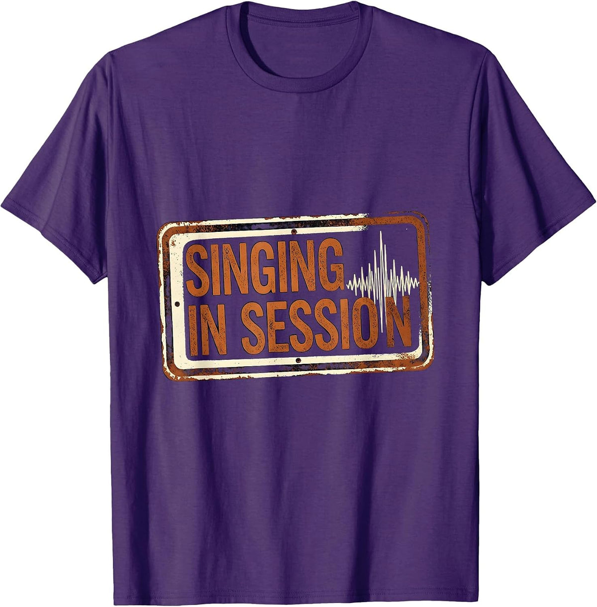 Singing In Session Funny Musical Theatre T-Shirt - Purple