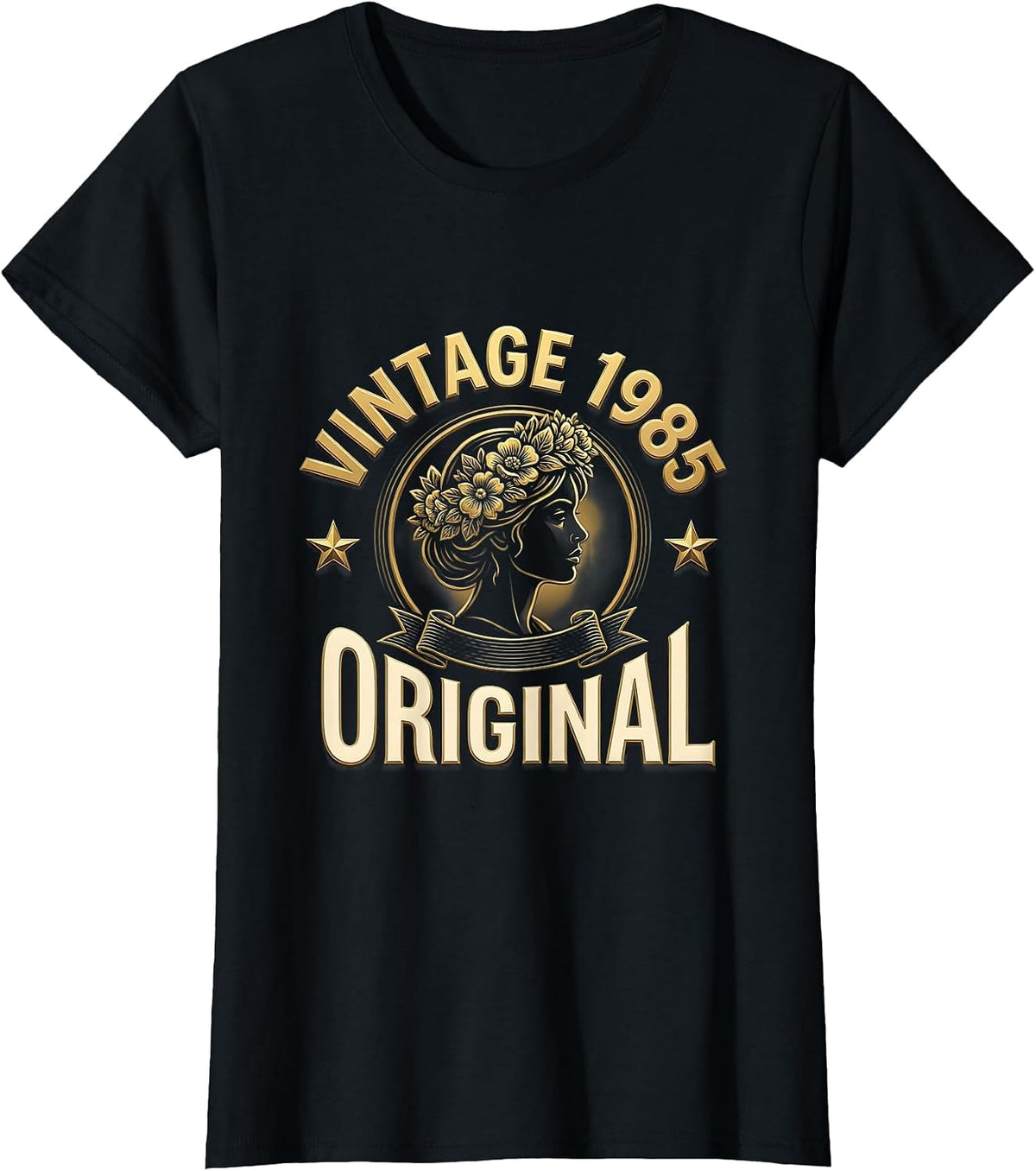 Vintage 1985 Original Born In The 80s Design T-Shirt - Black