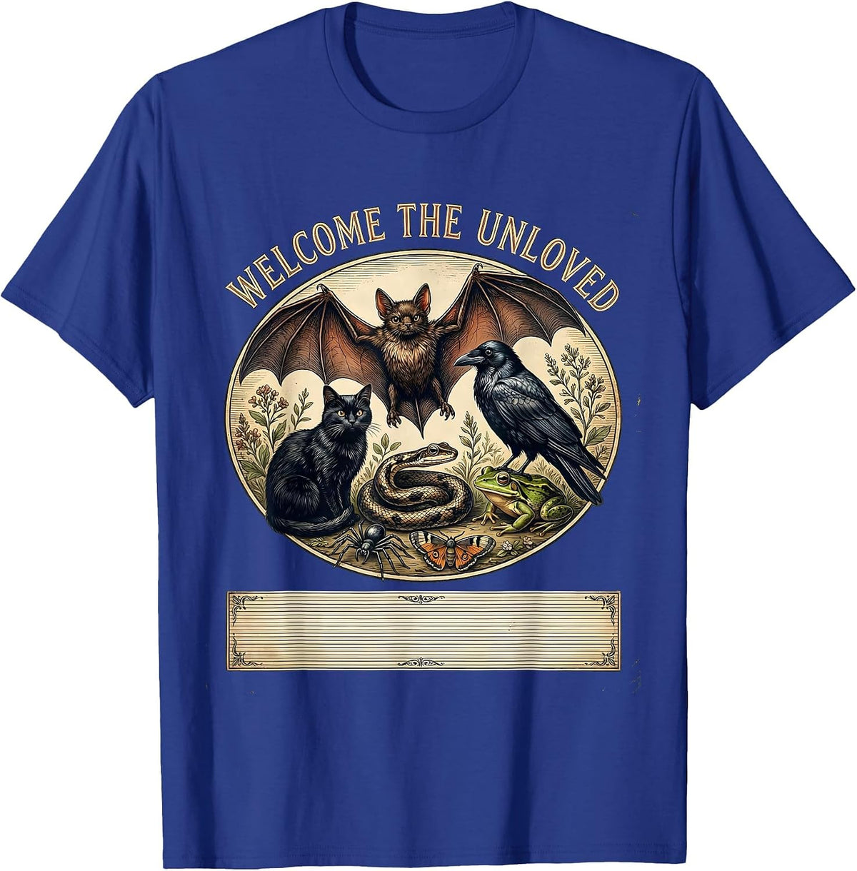 Welcome The Unloved Vintage Nature Lover Misunderstood T-Shirt - Royal Blue