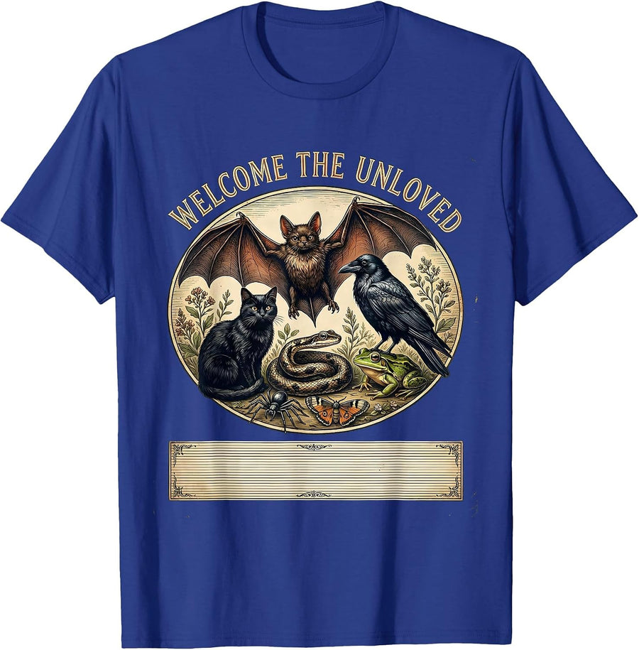 Welcome The Unloved Vintage Nature Lover Misunderstood T-Shirt - Royal Blue