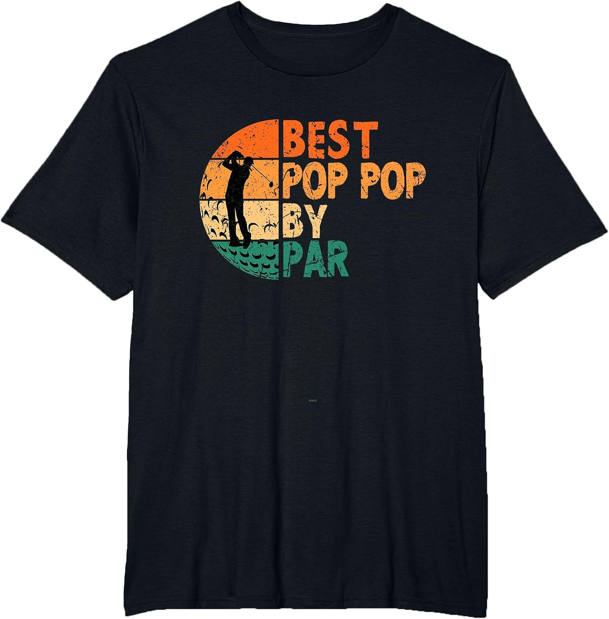 Best Pop-Pop By Par Golfing Funny Golfer Golf Poppop T-Shirt - Black