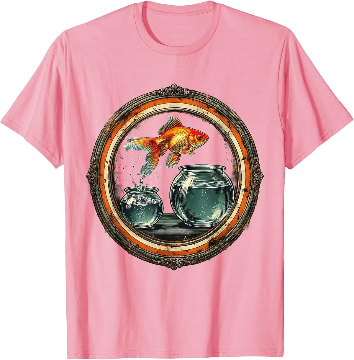 Men's Goldfish Bowl Leap SPED Teacher Gift T-Shirt - Pink