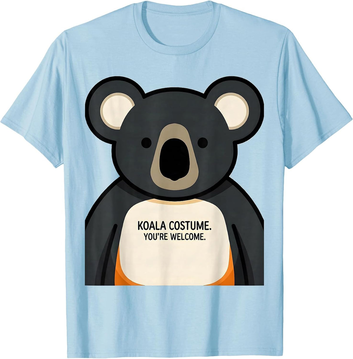 Men's Koala Costume You're Welcome Funny Halloween Pun T-Shirt - Baby Blue