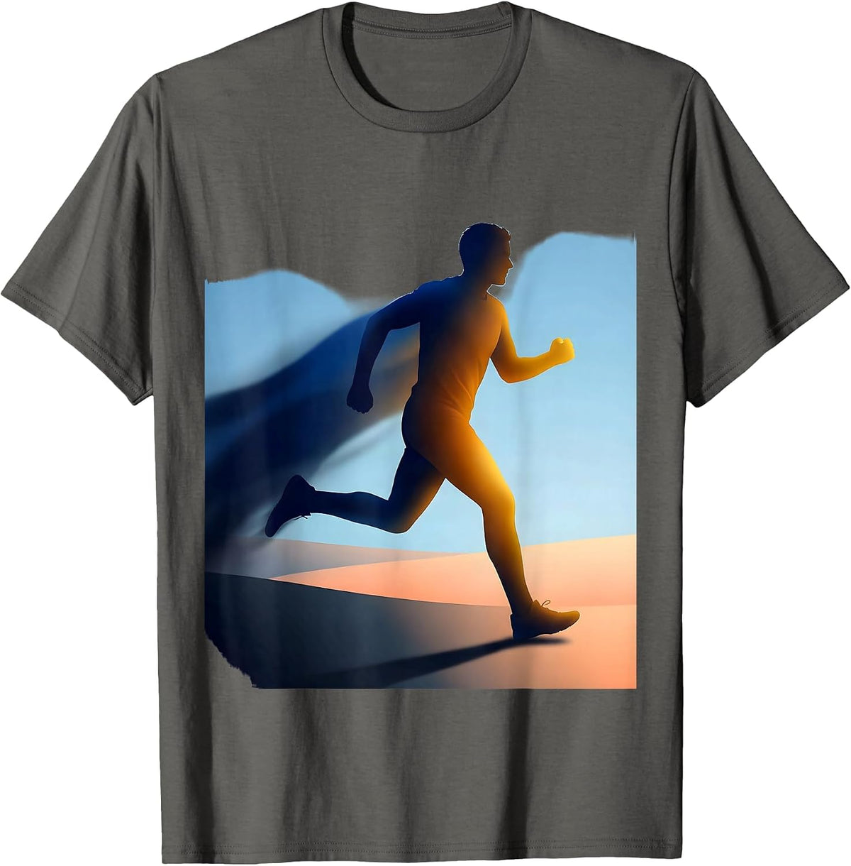 Men's Stepping Into the Light Suicide Prevention Design T-Shirt - Asphalt Grey