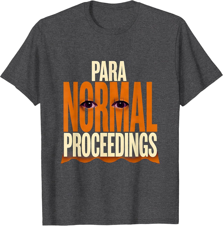 Men's Para Normal Proceedings Ghost Para Teacher Aide Halloween T-Shirt - Dark Heather Grey