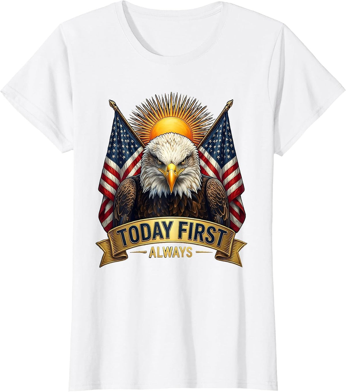 Today First Always Motivational Graphic Design T-Shirt - White