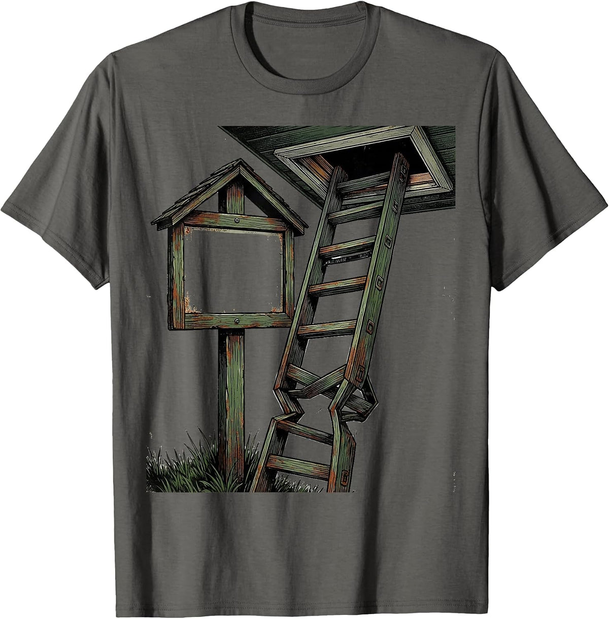 Men's Worn Yard Sign Realtor Humor Real Estate Agent Gift T-Shirt - Asphalt Grey