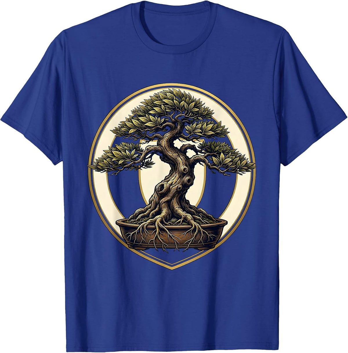 Bonsai Pruning Scars Progress Over Perfection Art T-Shirt - Royal Blue