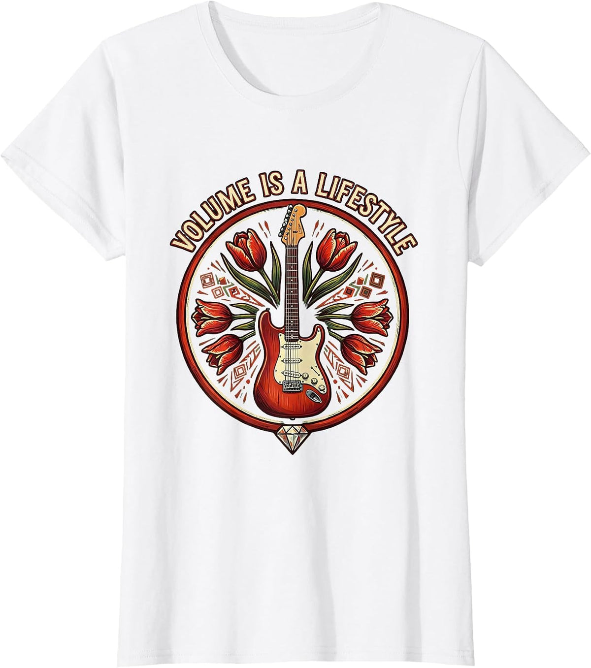 Volume Is a Lifestyle Metal Band Graphic T-Shirt - White