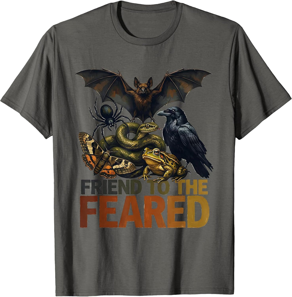 Men's Friend To The Feared Sentimental Misunderstood Creatures T-Shirt - Asphalt Grey