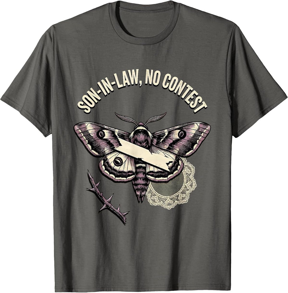 My Son In Law Is My Favorite Child Funny Design T-Shirt - Asphalt Grey