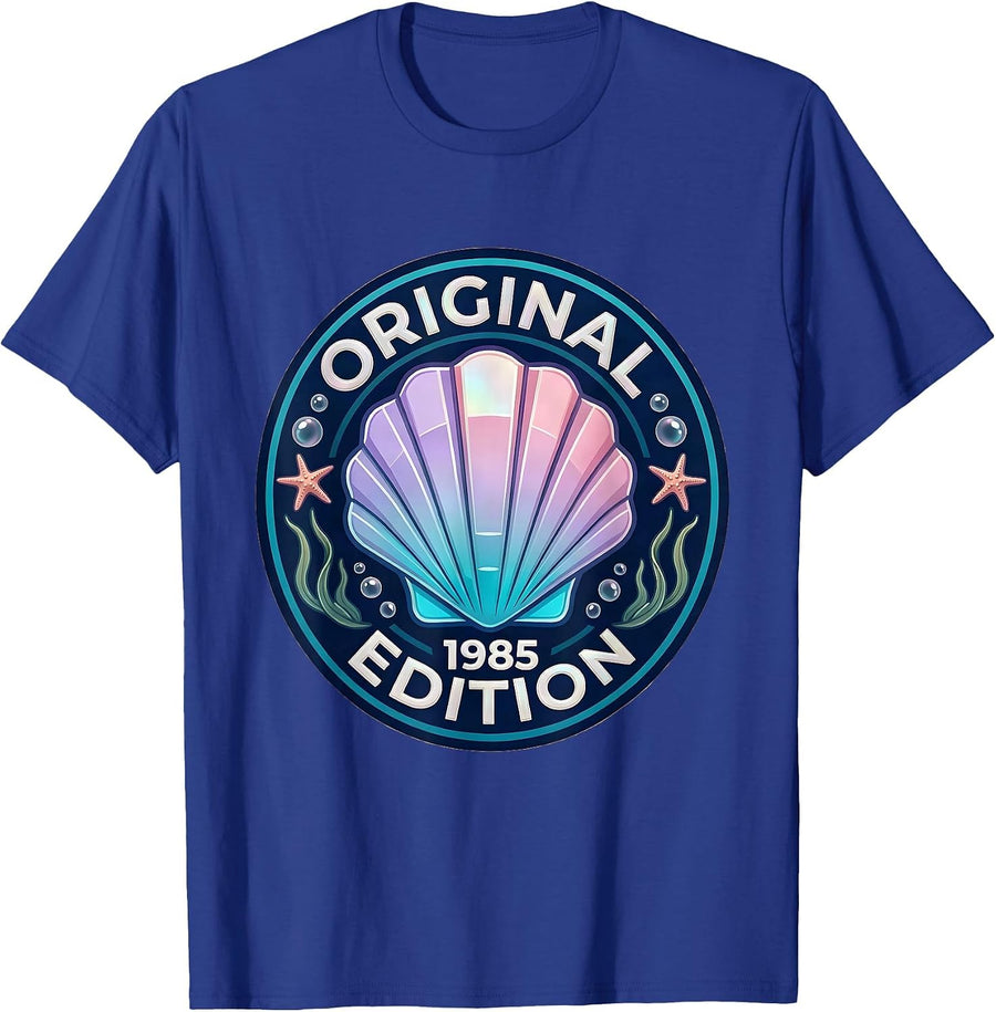 Original 1985 Edition Vintage Birthday Design T-Shirt - Royal Blue
