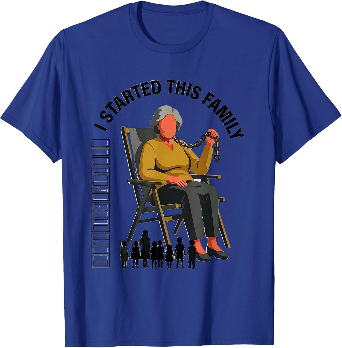 I Started This Family Funny Family Reunion Matching 2026 T-Shirt - Royal Blue
