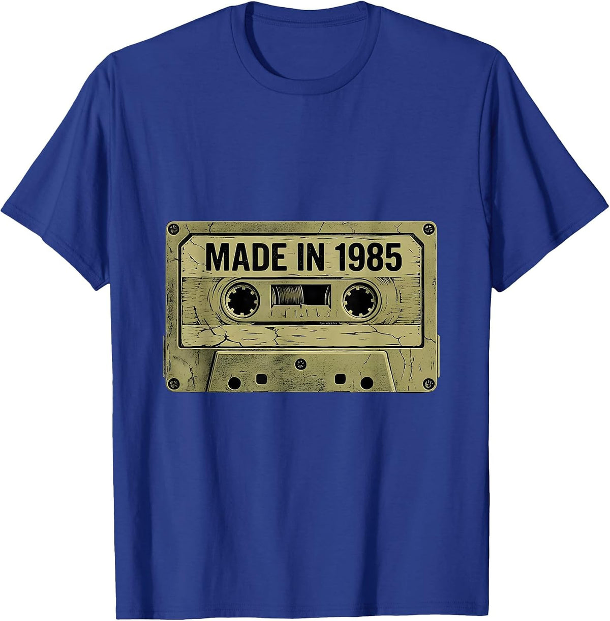 Vintage 1985 Made In 1985 Classic Retro Design T-Shirt - Royal Blue