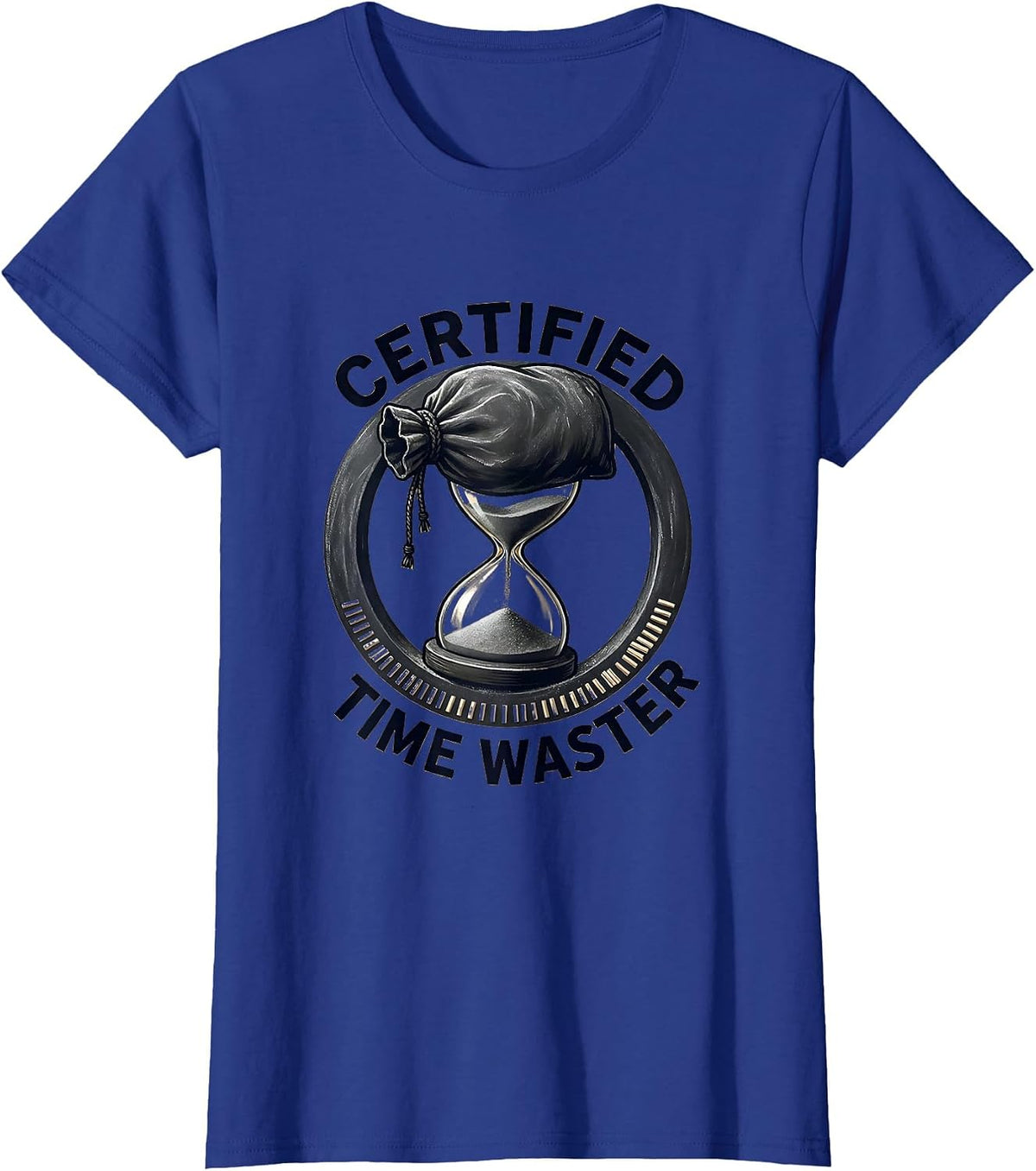 Women's Certified Time Waster Funny Rock Climber Bouldering Gift T-Shirt - Royal Blue